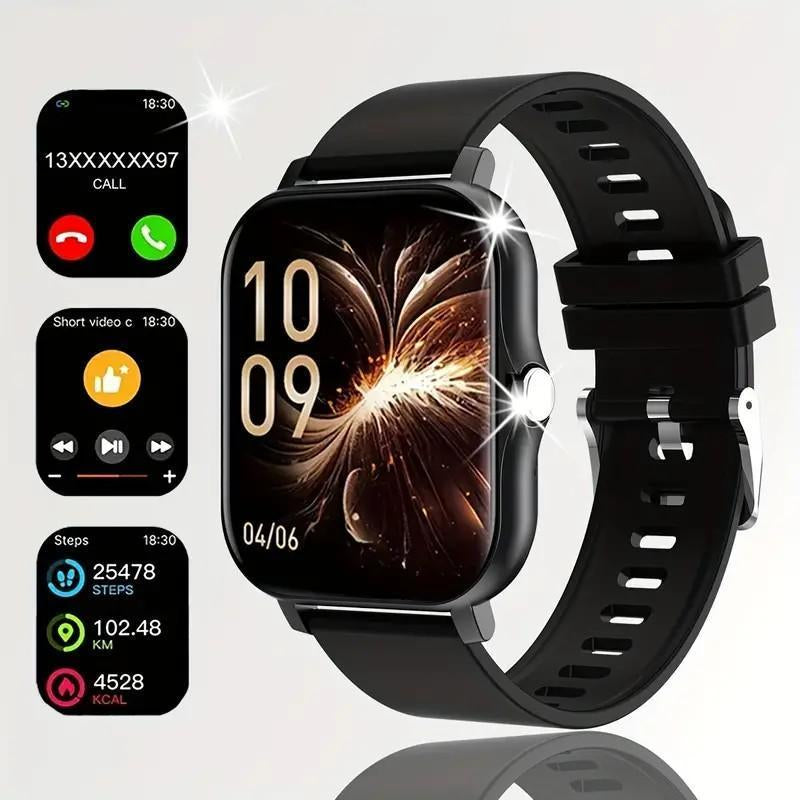 Smart Watch Wireless Talking Dialing Multi-Sport Mode Call Reminder SMS Message Reminders HD Screen Alloy Charging Pink Rechargeable Wearable USB Compatible