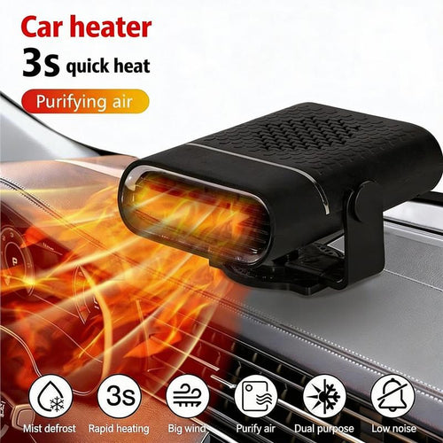 12V Car Heater & Defroster — Instant High-Power Heat, Fast Windshield Defogging, 360° Rotation, Plugs into Cigarette Lighter. Perfect Valentine’S Gift