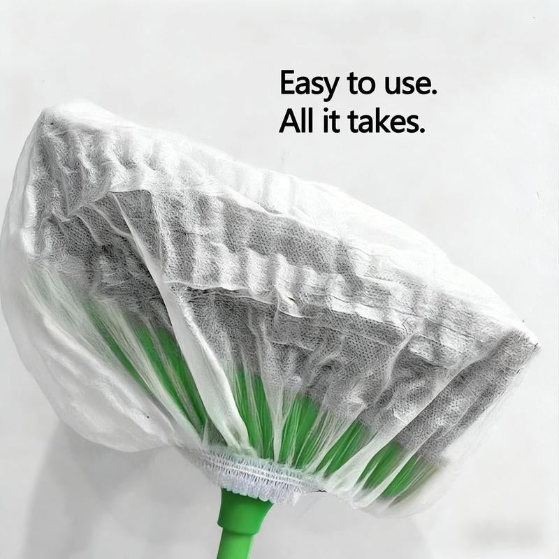 Disposable Broom Covers - the Ultimate Solution for Mess-Free Cleaning! Effortlessly Trap Hair, Dust, Dirt, and Debris. Simply Cover, Sweep, and Toss for a Quick, Sanitary Cleanup without the Hassle.