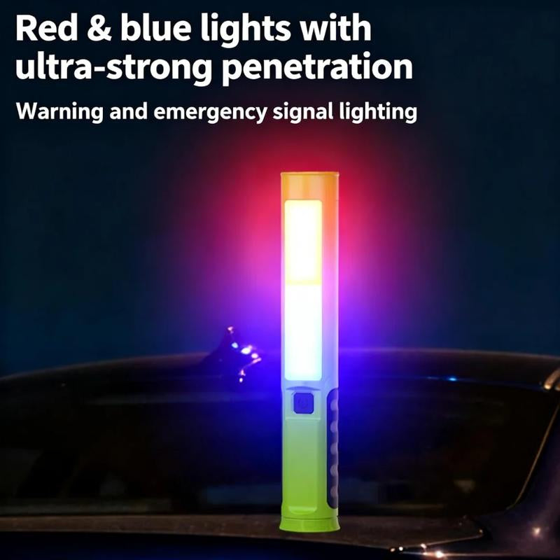 Bougerv Adjustable COB LED Stick Work Light, 800 Lumens Compact Handheld Utility Light with Built-In 3000Mah Rechargeable Battery, Multiple Mounting Options for Garage, Auto Repair, Emergency & Workshop Use 1PCS