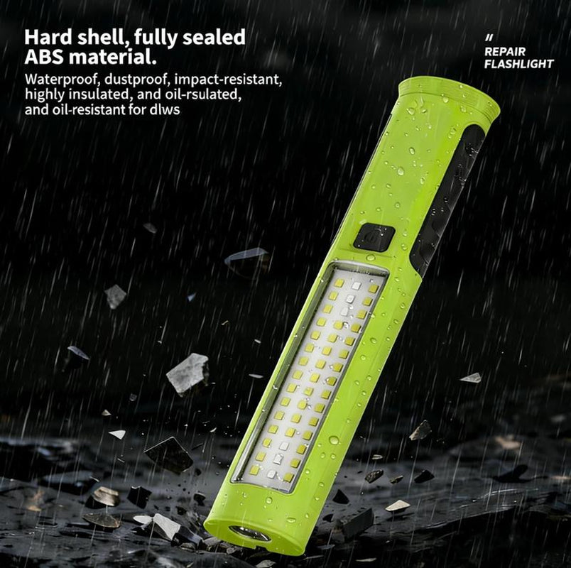 Bougerv Adjustable COB LED Stick Work Light, 800 Lumens Compact Handheld Utility Light with Built-In 3000Mah Rechargeable Battery, Multiple Mounting Options for Garage, Auto Repair, Emergency & Workshop Use 1PCS