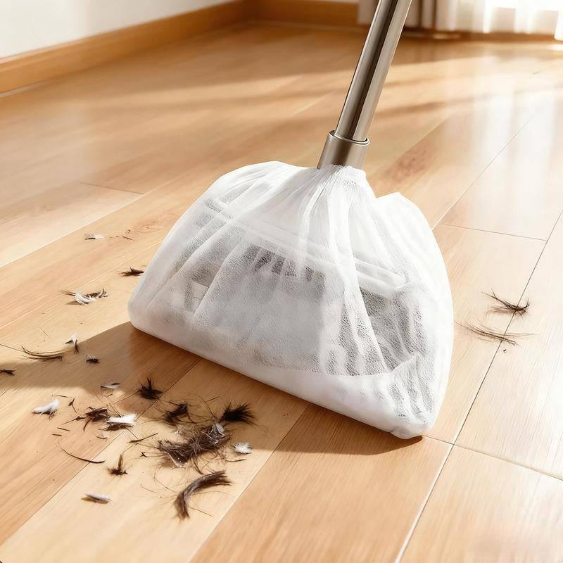 Disposable Broom Covers - the Ultimate Solution for Mess-Free Cleaning! Effortlessly Trap Hair, Dust, Dirt, and Debris. Simply Cover, Sweep, and Toss for a Quick, Sanitary Cleanup without the Hassle.