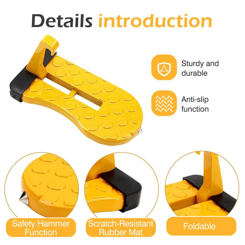 1 Count Roof Step Assistance，Door-Mounted Pedal for Easy Roof Rack Access