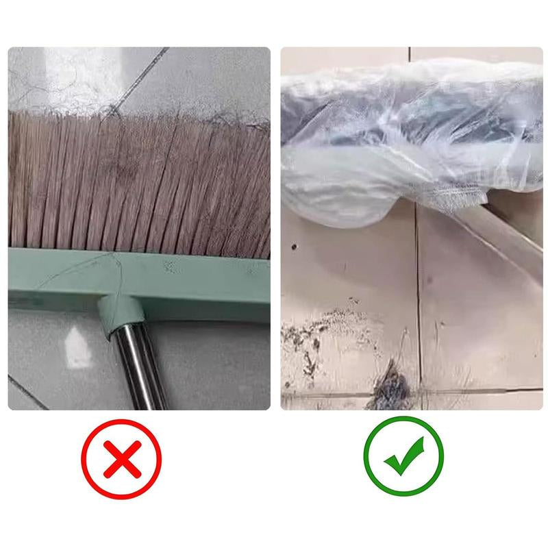 Disposable Broom Covers - the Ultimate Solution for Mess-Free Cleaning! Effortlessly Trap Hair, Dust, Dirt, and Debris. Simply Cover, Sweep, and Toss for a Quick, Sanitary Cleanup without the Hassle.