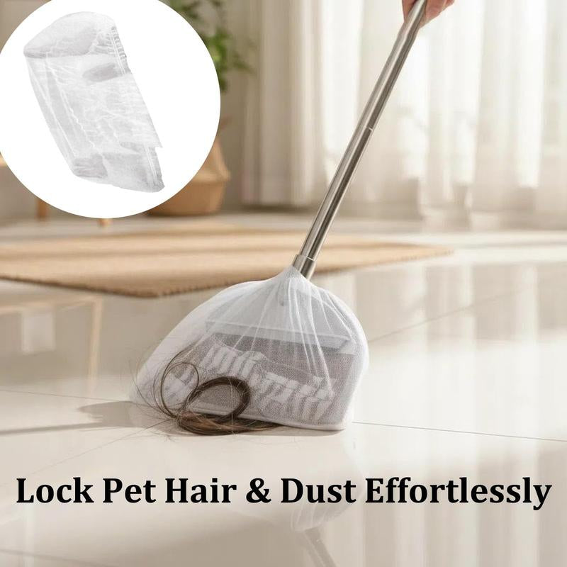 Disposable Broom Covers - the Ultimate Solution for Mess-Free Cleaning! Effortlessly Trap Hair, Dust, Dirt, and Debris. Simply Cover, Sweep, and Toss for a Quick, Sanitary Cleanup without the Hassle.