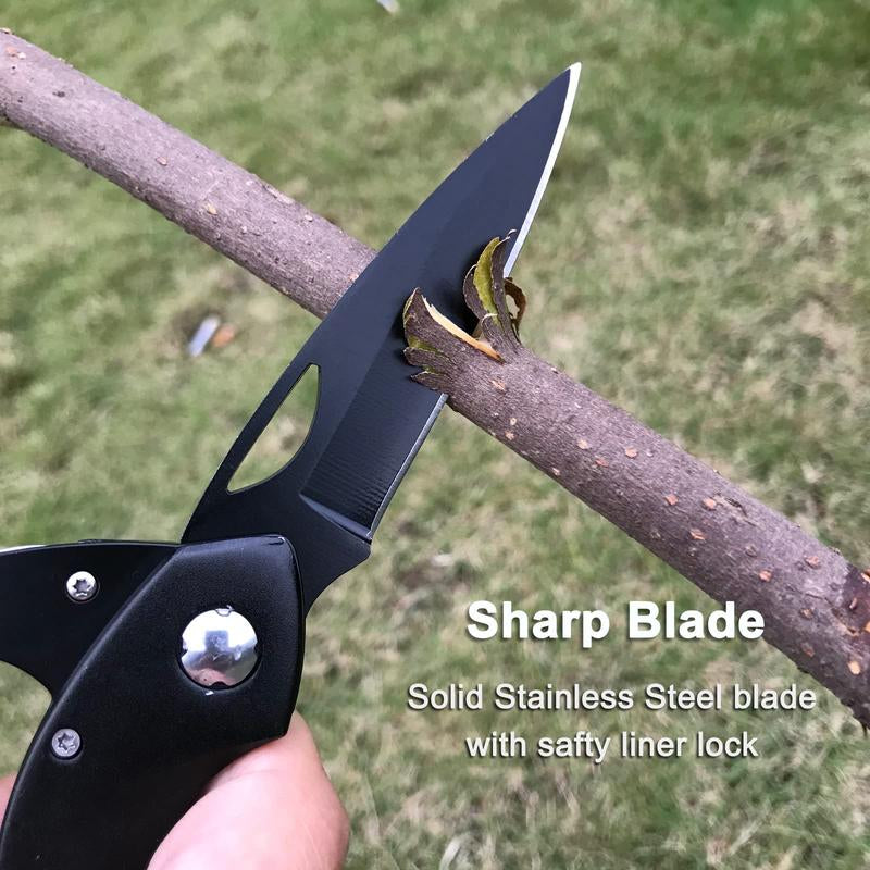 EDC Folding Pocket Knife with Multitool Carabiner – Survival Carabiner Featuring Bottle Opener, Window Breaker & Screwdriver, Compact Gear for Camping, Hiking & Everyday Carry